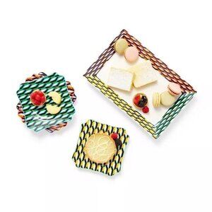DVF for Target Arrow Geo Stoneware Rectangle‎ Serving Tray Diane Von Furstenberg